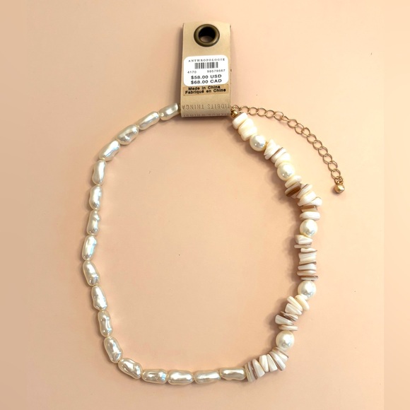 Anthropologie Pearl Shell Necklace. Brand new! - Picture 11 of 16